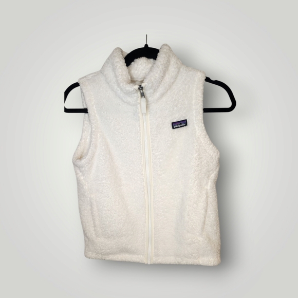 Patagonia Other - Patagonia Kids' White Fleece Vest Size L 12